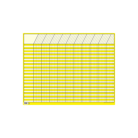 CHART INCENTIVE HORIZONTAL YELLOW