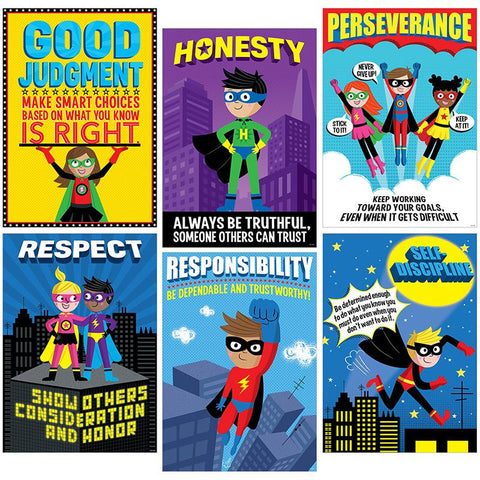 SUPERHERO INSPIRE U 6 POSTER PACK