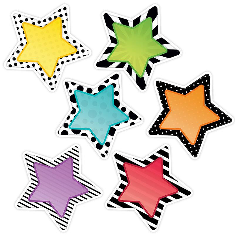 10IN BOLD BRIGHT STARS CUTOUT