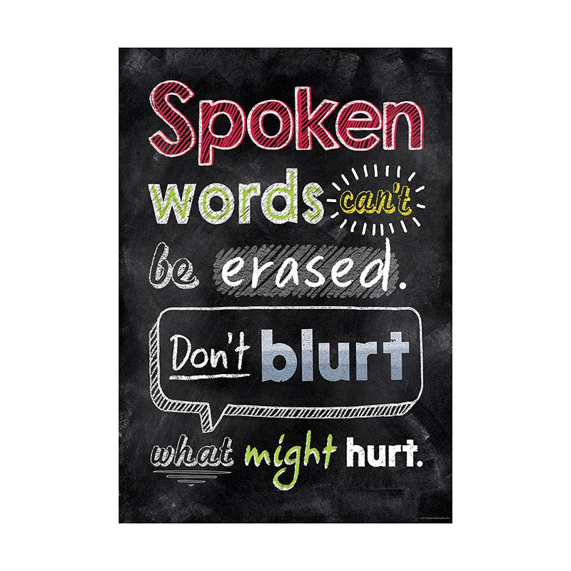 SPOKEN WORDS CANT BE ERASED INSPIRE