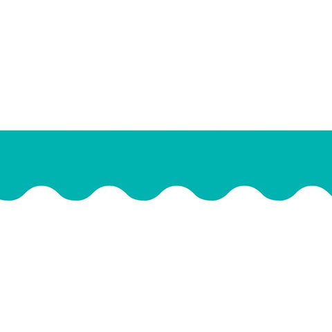 TURQUOISE WAVY BORDER