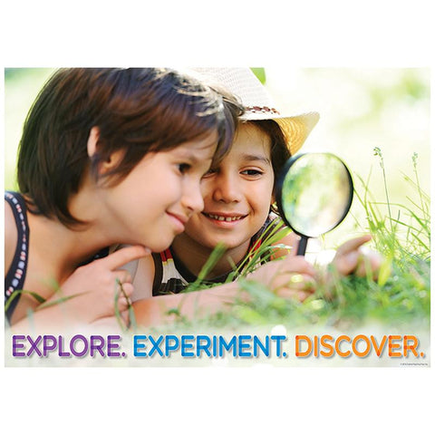 EXPLORE EXPERIMENT DISCOVER POSTER