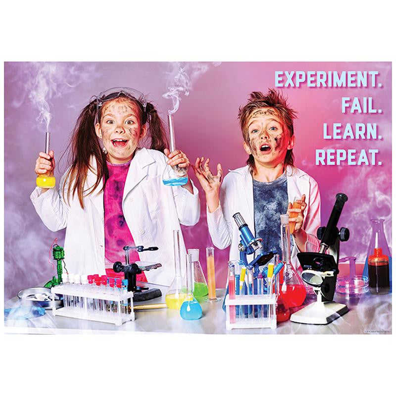 EXPERIMENT FAIL LEARN REPEAT POSTER