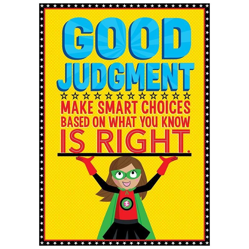 GOOD JUDGEMENT SUPERHERO POSTER