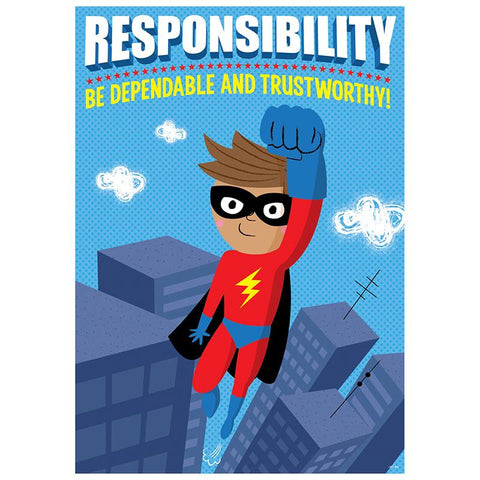 RESPONSIBILITY SUPERHERO POSTER