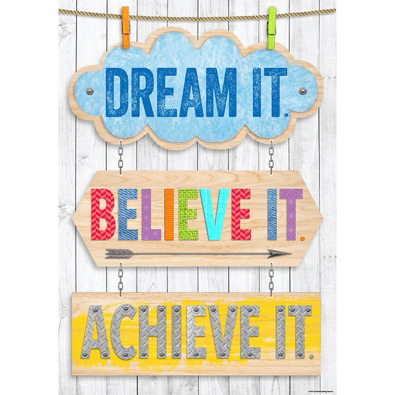 DREAM IT BELIEVE IT ACHIEVE IT