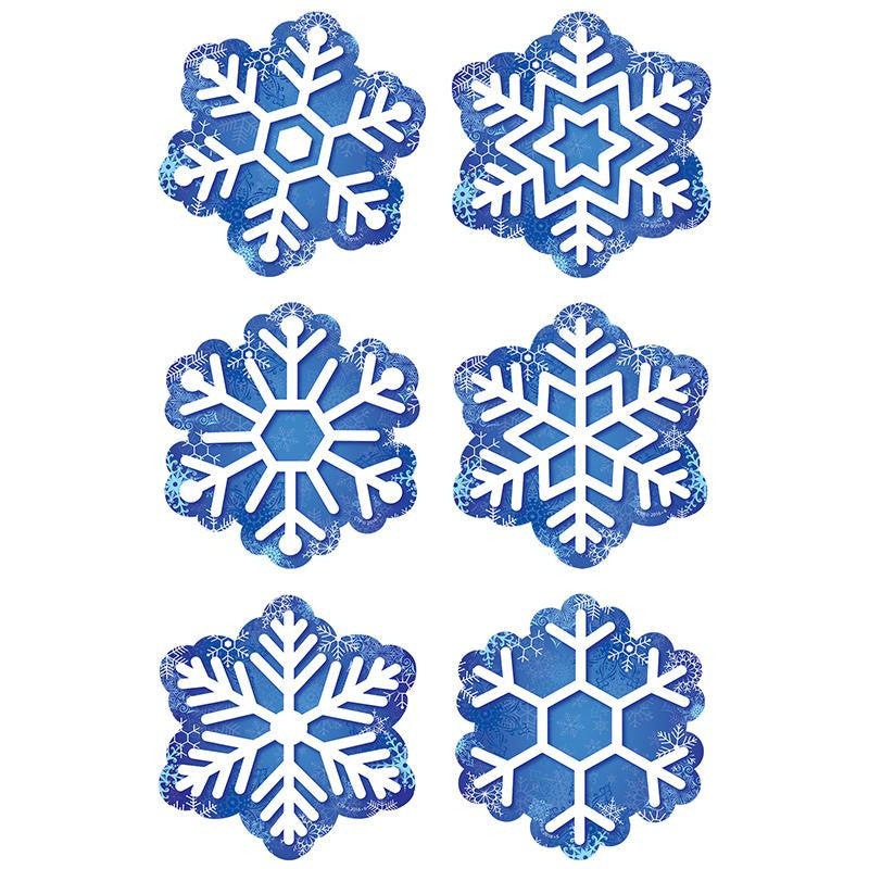 SNOWFLAKES 3IN CUTOUTS