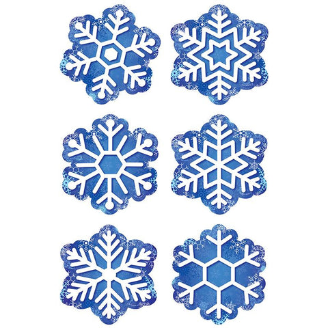 SNOWFLAKES 3IN CUTOUTS