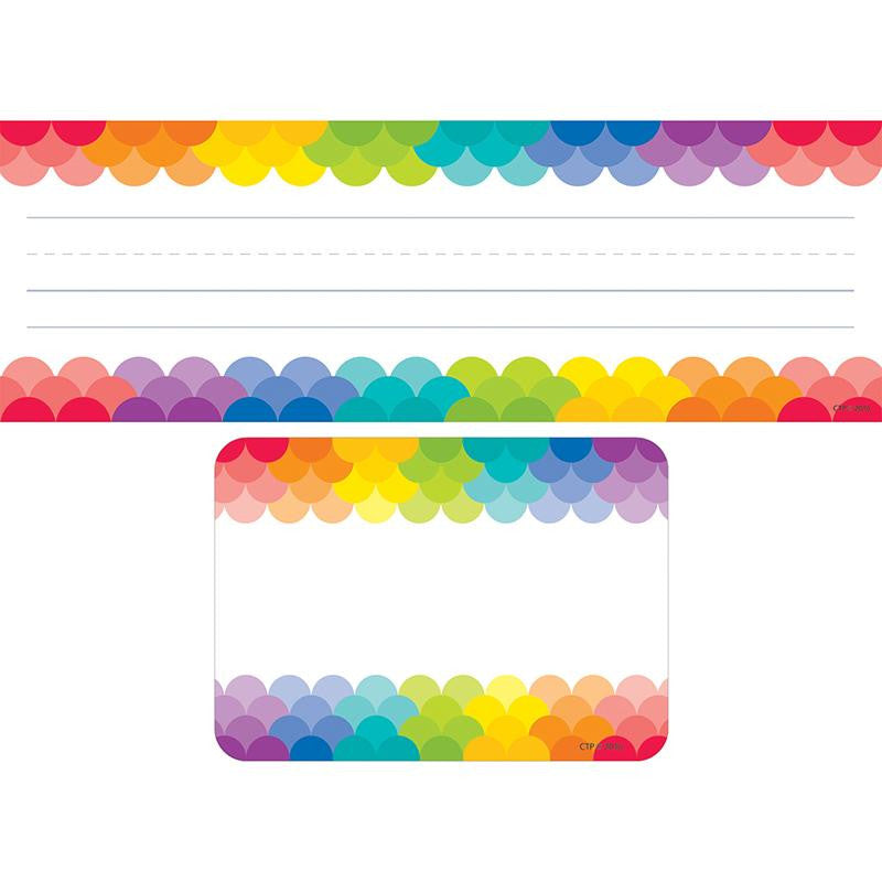 RAINBOW NAME PLATE LABEL COMBO SET