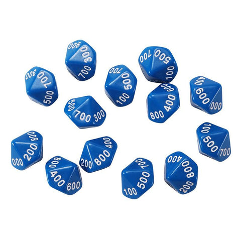 PLACE VALUE DICE HUNDREDS 12 SET