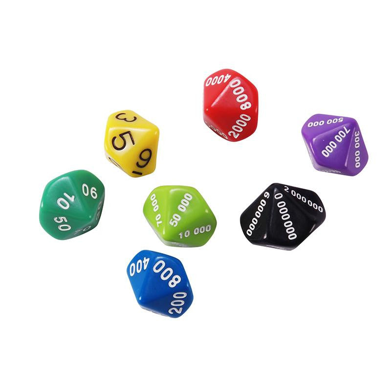 PLACE VALUE DICE ASSORTMENT 7 SET