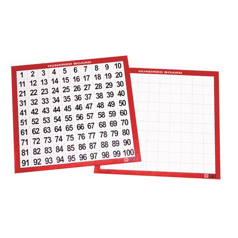 LAMINATED HUNDRED BOARDS SET OF 10