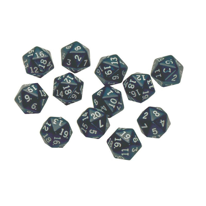 20 SIDED POLYHEDRA DICE SET OF 12