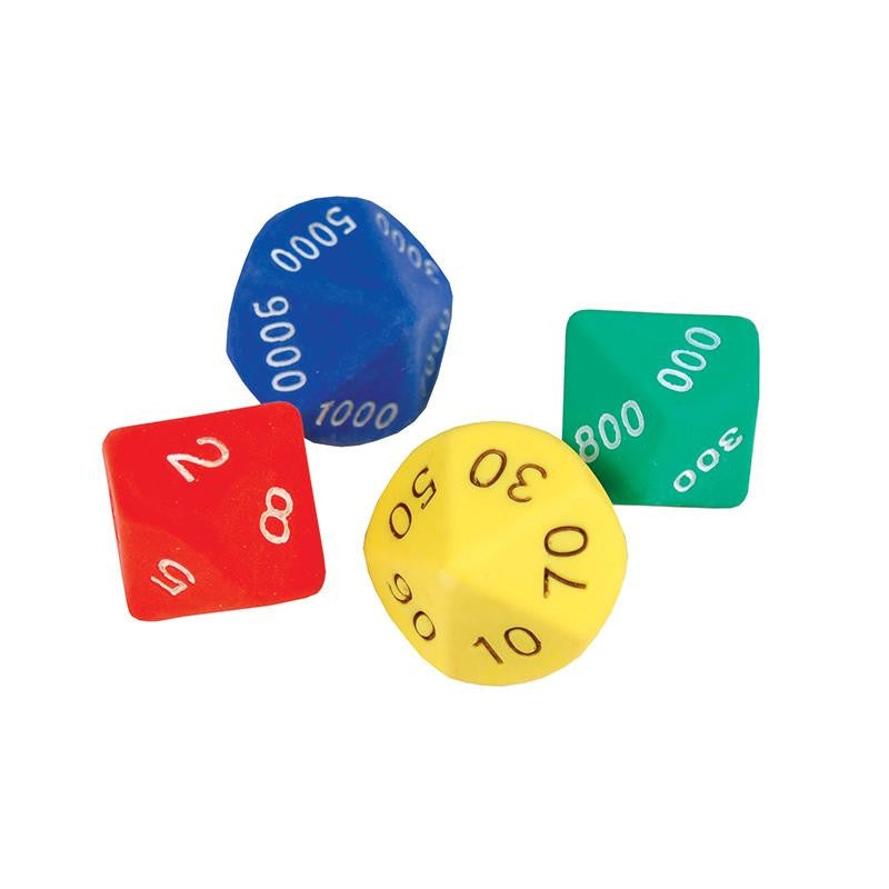 PLACE VALUE DICE SET OF 4