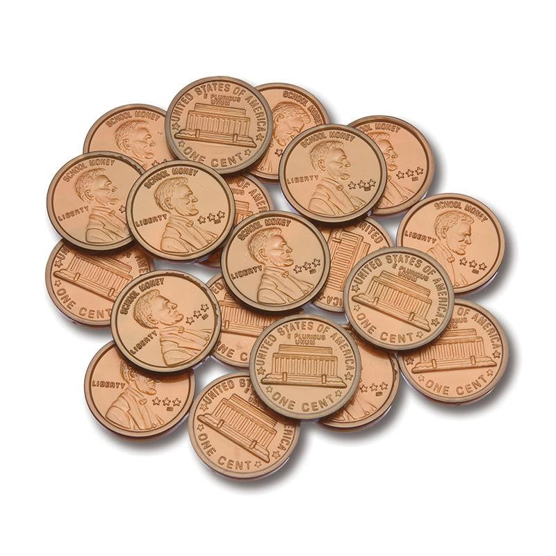 PLASTIC COINS 100 PENNIES