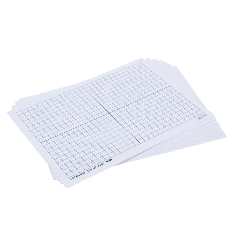 XY AXIS DRY ERASE BOARDS SET OF 10