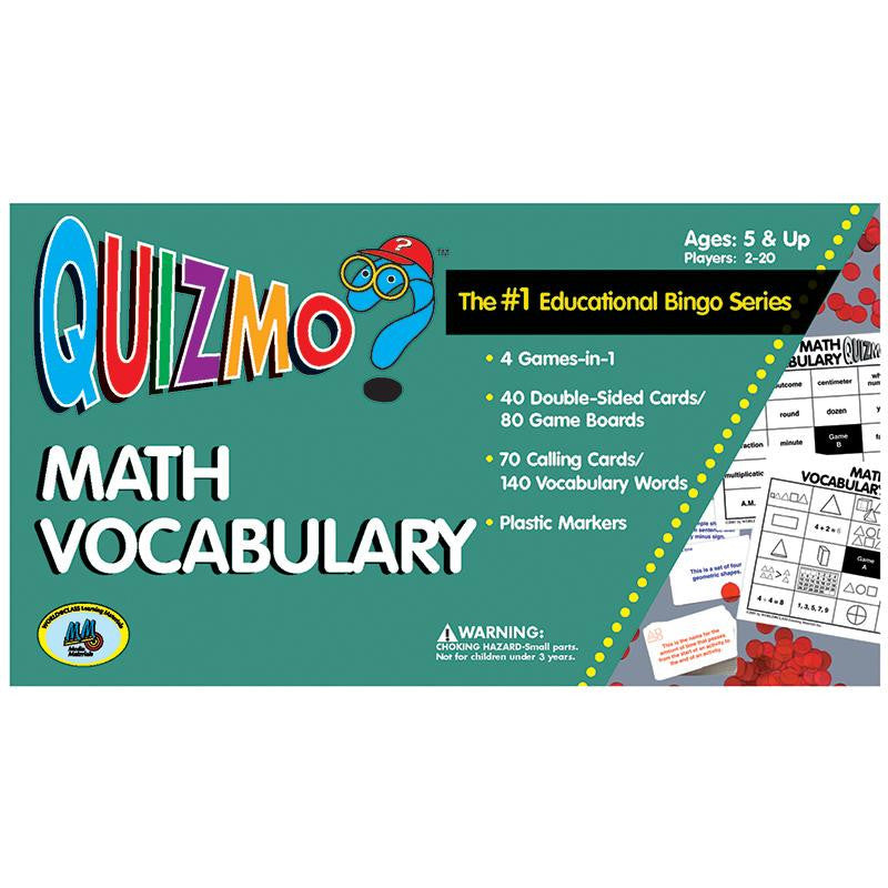 QUIZMO MATH VOCABULARY