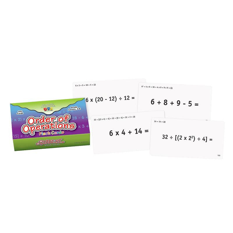 ORDER OF OPERATIONS FLASH CARDS