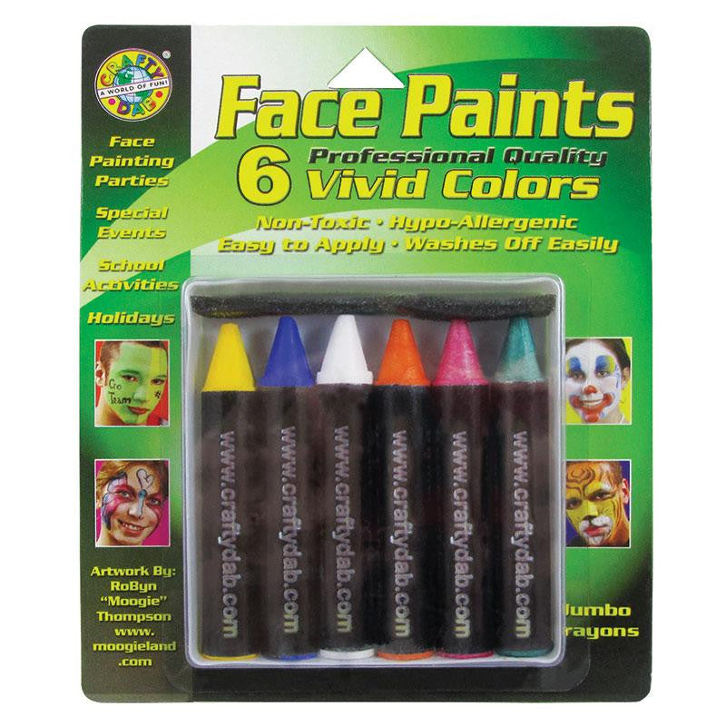 CRAFTY DAB JUMBO CRAYON FACE PAINTS