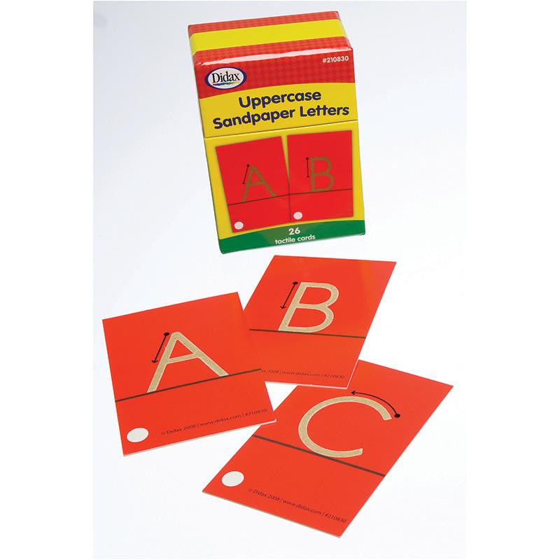 TACTILE SANDPAPER UPPERCASE LETTERS