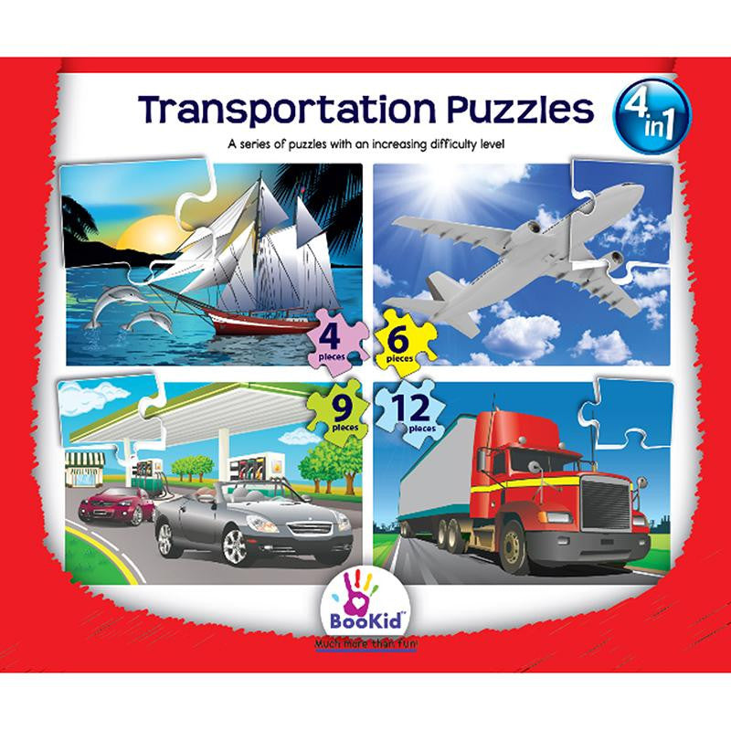 TRANSPORTATION 4 IN 1 PUZZLES