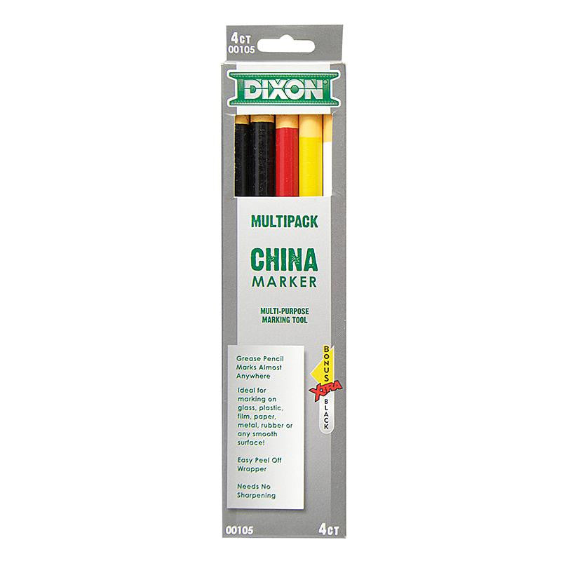 DIXON CHINA MARKERS ASST 5PK