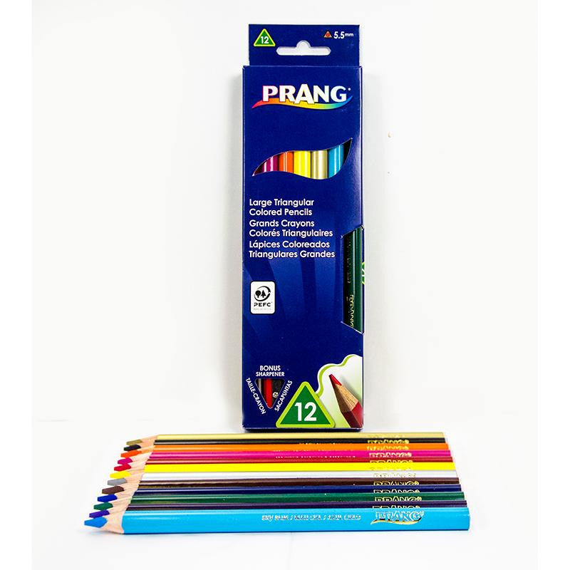 PRANG LG TRIANGULAR COLORED PENCILS