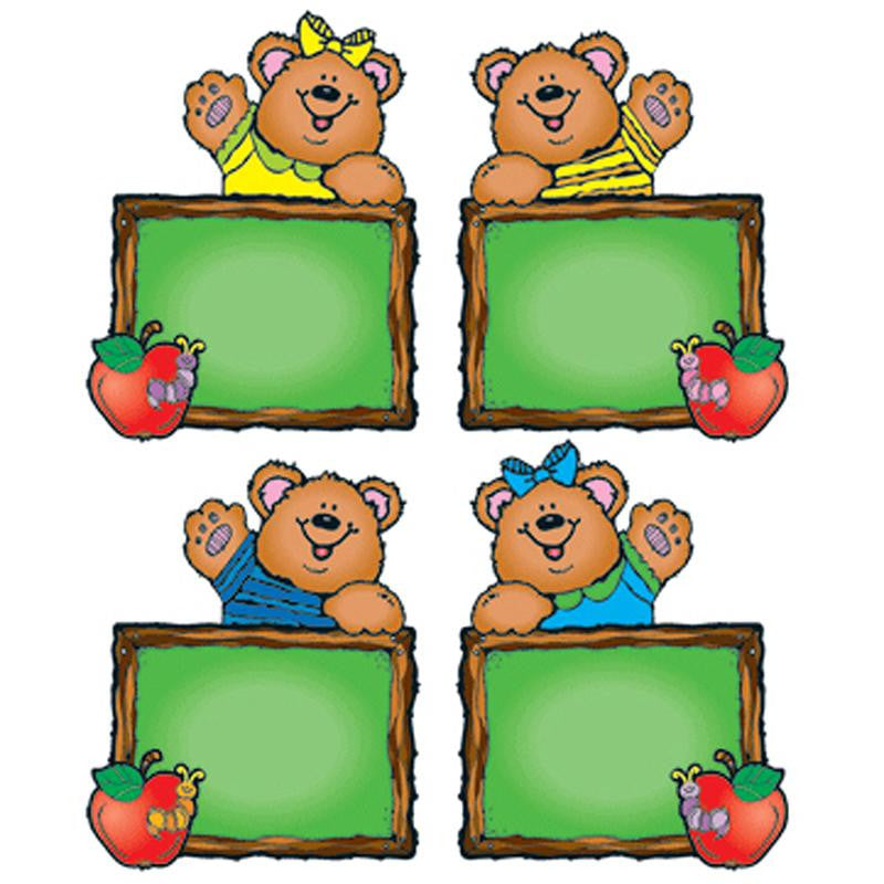 CHALKBOARD BEARS CUT-OUTS - ASSORTD