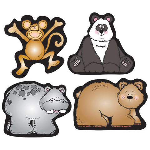 ZOO FRIENDS SHAPE STICKERS