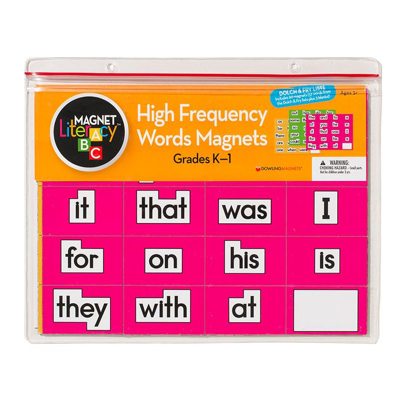 MAGNET LITERACY HIGH FREQUENCY WORD