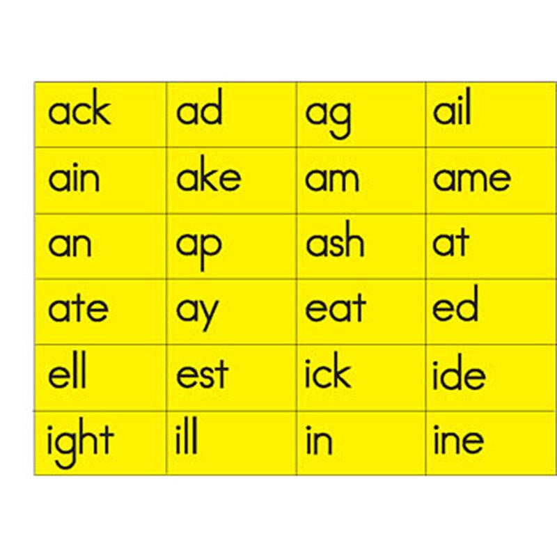 MAGNET LITERACY WORD FAMILY MAGNETS