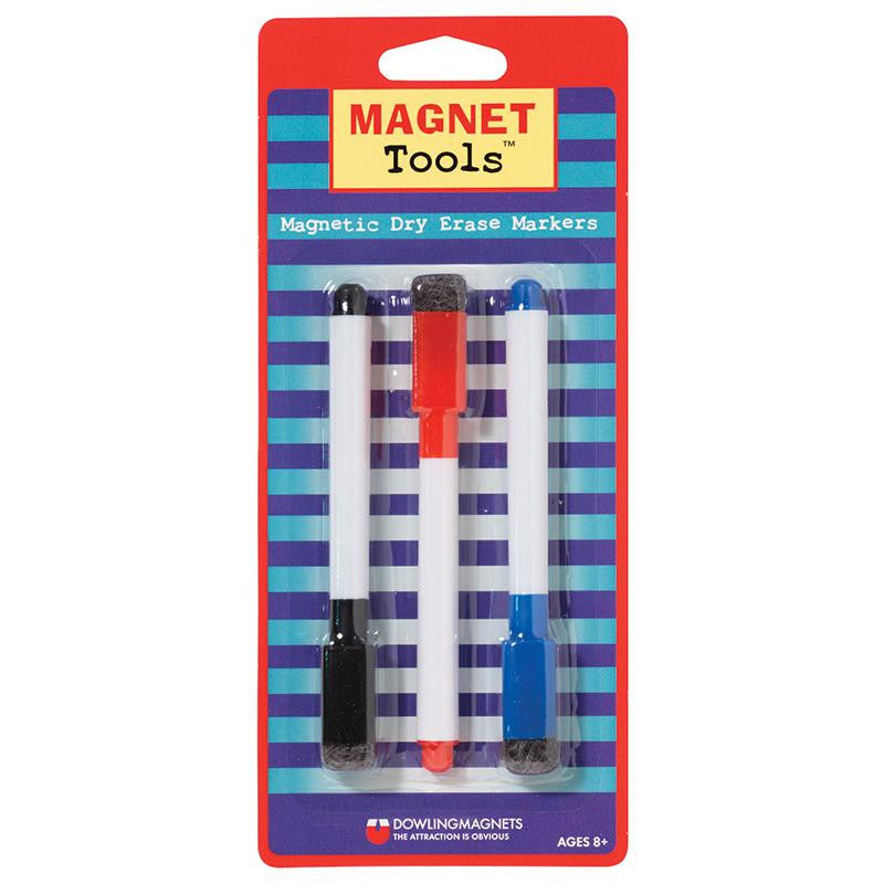 MAGNETIC DRY ERASE MARKERS 3-SET