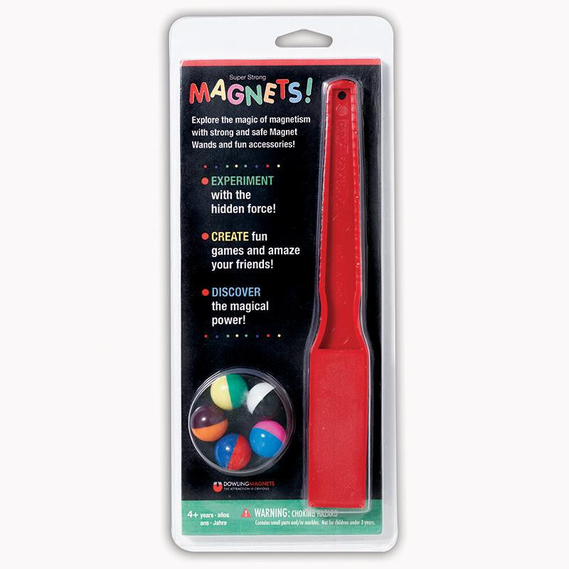 MAGNET WAND AND 5 MAGNET MARBLES