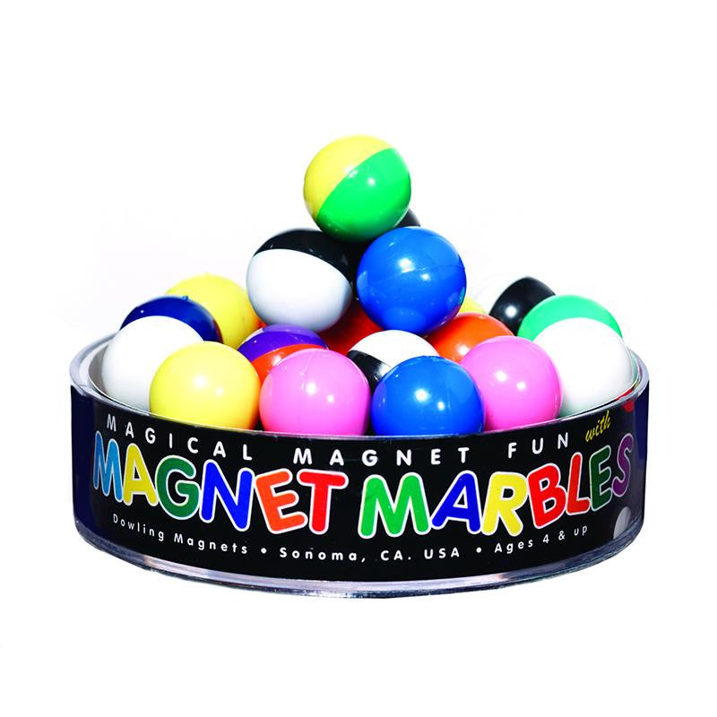 MAGNET MARBLES 20 SOLID COLORED