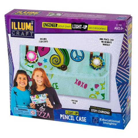 ILLUMICRAFT LIGHT UP PENCIL CASE