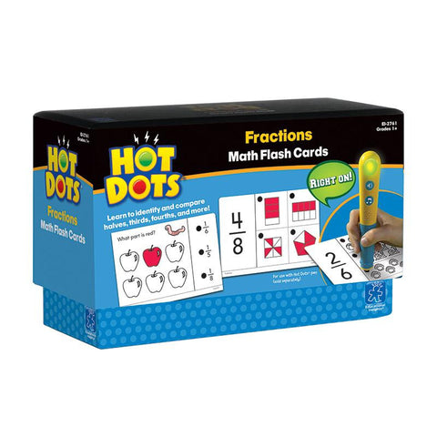 HOT DOTS FLASH CARDS FRACTIONS