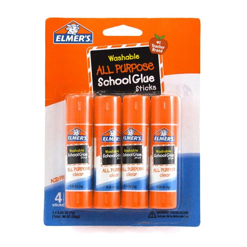 ELMERS 4PK SCHOOL GLUE STICKS ALL