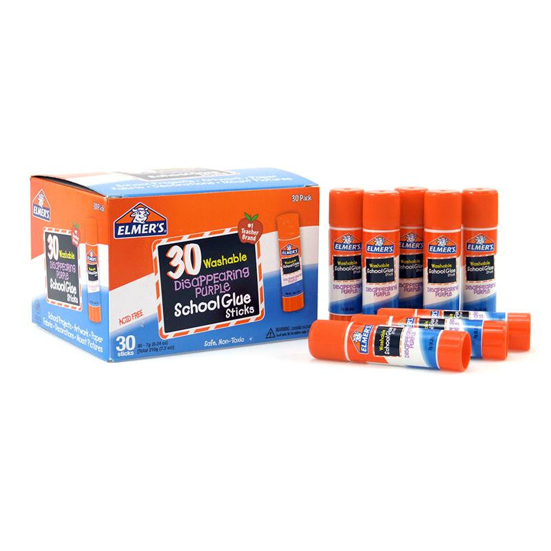 ELMERS 30PK SCHOOL PURPLE GLUE