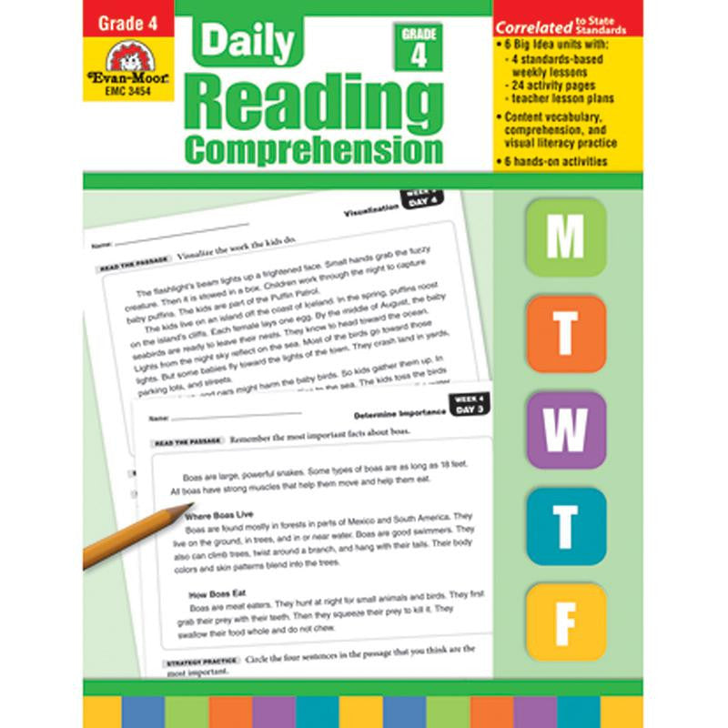 DAILY READING COMPREHENSION GR 4