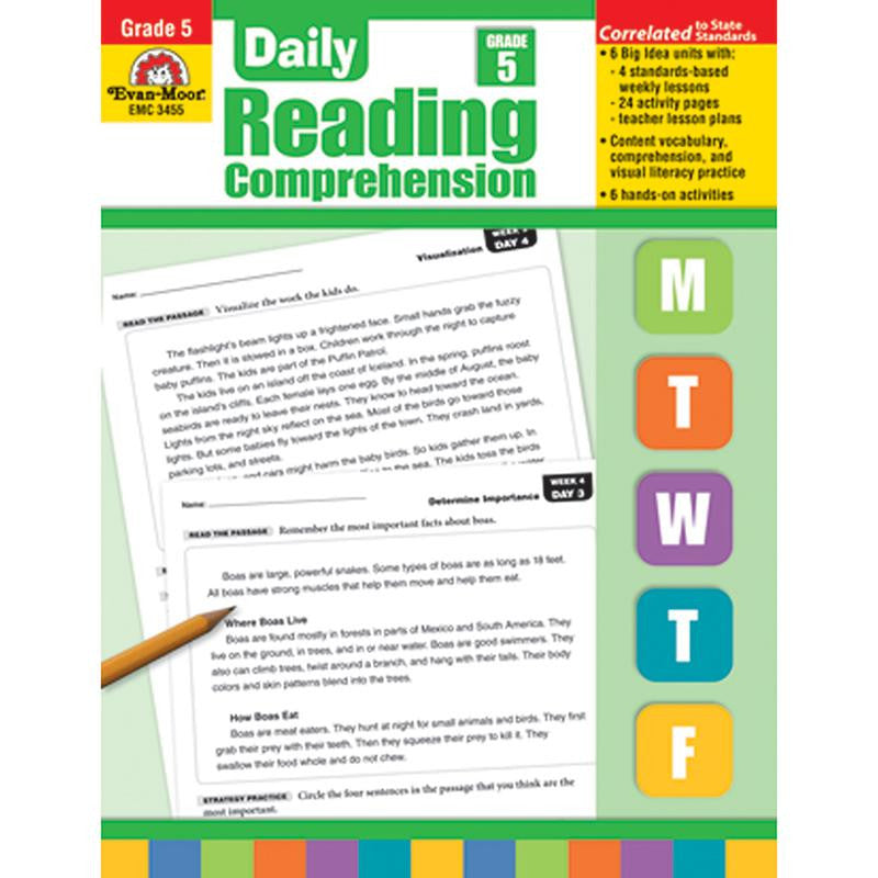 DAILY READING COMPREHENSION GR 5