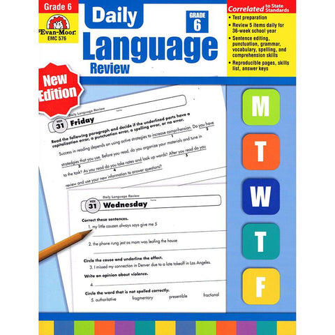 DAILY LANGUAGE REVIEW GR 6