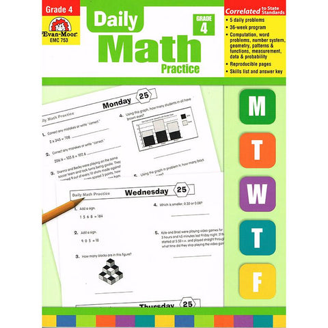 DAILY MATH PRACTICE GR 4