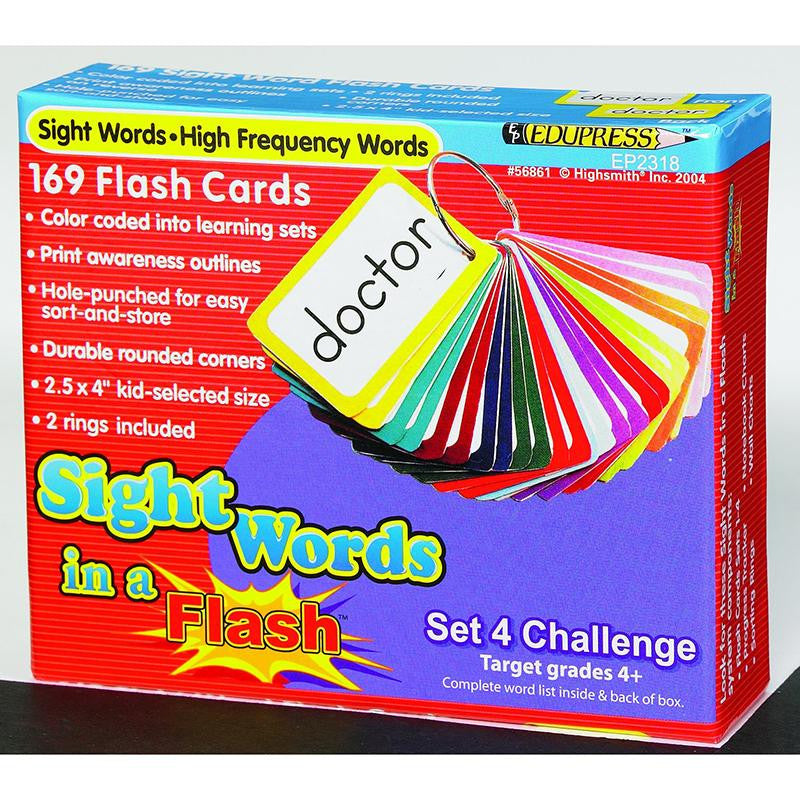 SIGHT WORDS IN A FLASH SET 4 GR 4