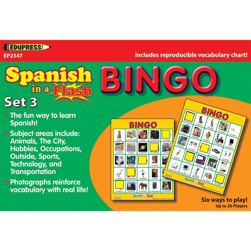 SPANISH IN A FLASH BINGO SET 3