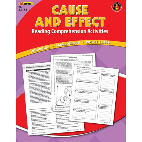 CAUSE EFFECT COMPREHENSION BOOK RED