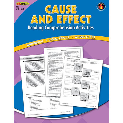 CAUSE EFFECT COMPREHENSION BOOK