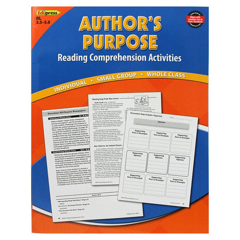 AUTHORS PURPOSE BOOK BLUE LEVEL