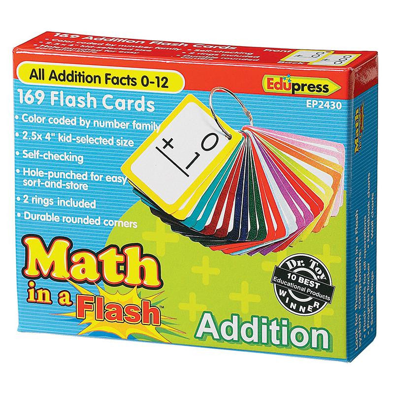 MATH IN A FLASH ADDITION FLASH CARD