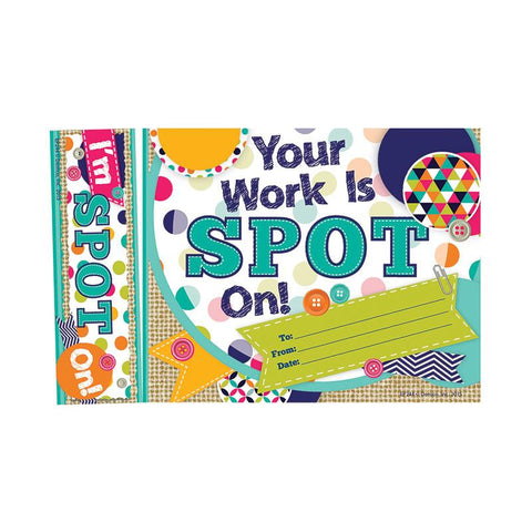 YOUR WORK IS SPOT ON BOOKMARK AWARD