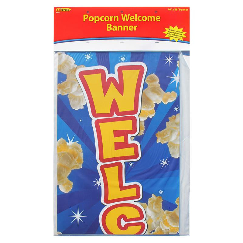 POPCORN WELCOME BANNER